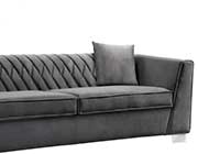 Dark Gray Velvet Sofa AL Charlton
