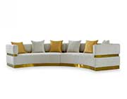 Glamorous Beige Sectional Sofa VG 917