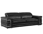 Black Leather Sofa set GU 92