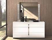 White Gloss Lacquer Marilena Bed