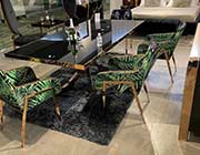 Black glass modern table VG 367