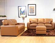 Tan Leather sofa set PR Monica