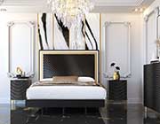 Black High Gloss Bedroom EF Nami