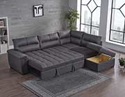 Fabric Sectional Sofa Sleeper Canzas