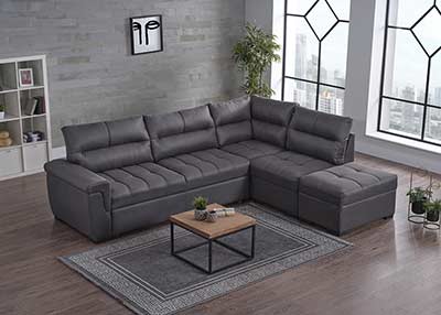 Fabric Sectional Sofa Sleeper Canzas