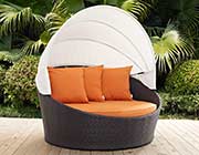 Orange Outdoor Patio Daybed MW Cadencia