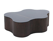 Freeform Black Ceramic Coffee table VG Franco