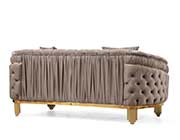 Fabric Sofa Set in Taupe Delphi