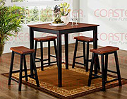 5pc Counter Height Dining Set in Two Tone Finish