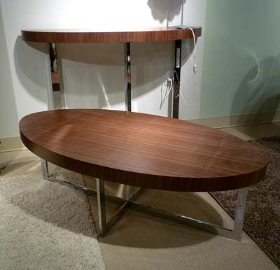 Olivia Coffe table Walnut or White Lacquer 