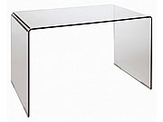 Modern bent glass office desk CR09