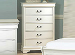 White Twin Bedroom set HE539