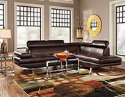 Chocolate Sectional Sofa CO022