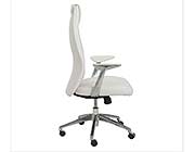 Crosby High Back White Office Chair