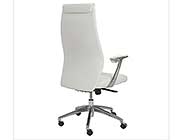 Crosby High Back White Office Chair