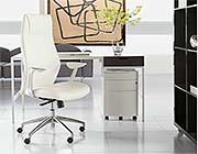 Crosby High Back White Office Chair