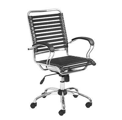 Modern Office Chair Bungie Flat J-Arm