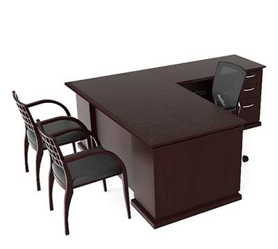 Modern L-Shaped Desk CH-E-407