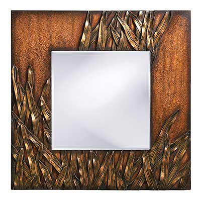 Copper and Bronze Wall Mirror HRE 199