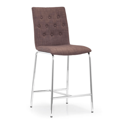 Modern Counter Fabric Chair Z336 in Tobacco
