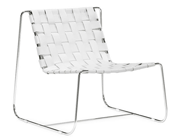 Leather Lounge Chair Z161 in White