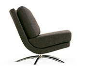 Fjords Breeze Swivel Fabric Chair in Grey