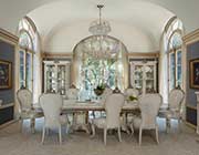 AICO Platine de Royale Double Pedestal  Dining Table