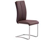 Modern Leatherette Dining Chair in Gray Z138