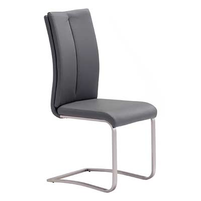 Modern Leatherette Dining Chair in Gray Z138