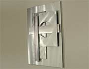 Wall Art in Brushed Aluminum & Charcoal NL191