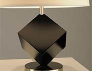 Table Lamp with Black Cube base NL612