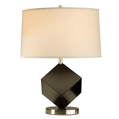 Table Lamp with Black Cube base NL612