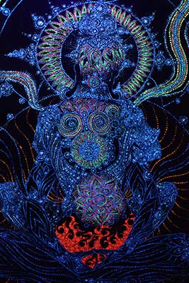 Visionary fluorescent art SR Tantra