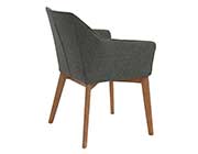 Grey Fabric Arm Chair Elma