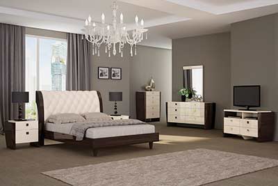 Modern Eco-leather Tufted Bed GU-89