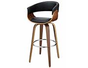 Modern Padded Black Bar Stool CO 205