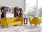 Yellow Fabric Sofa DS Venita