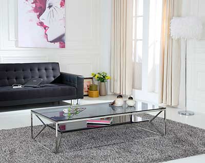 Smoked Glass Top coffee table VG 816