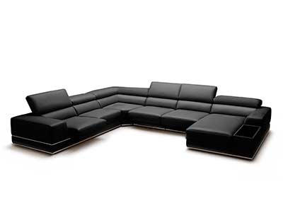 Full Leather Sectional Sofa Viva
