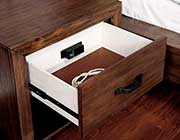Low Profile Plank Style Bed in Rustic Finish FA50