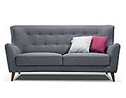 Retro Grey Button Tufted Sofa DS 076