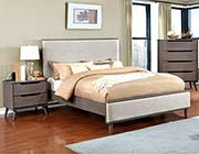 Oak Padded Fabric Bed FA387A