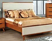 Oak Padded Fabric Bed FA387A
