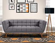 Dark Gray Linen Sofa ARL Rosella