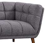 Dark Gray Linen Sofa ARL Rosella