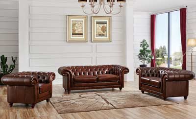 Full Leather Sofa EF 882