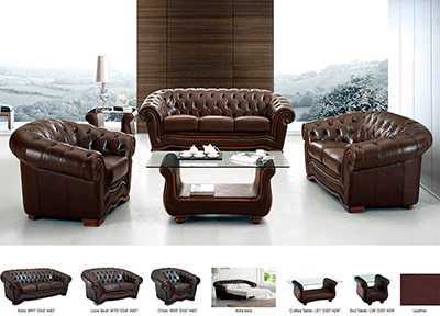 Full Leather Sofa bed EF Marcela
