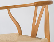 Bar Stool with Natural Rush Seat Edana