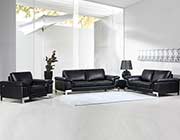 Black Leather Sofa DI11