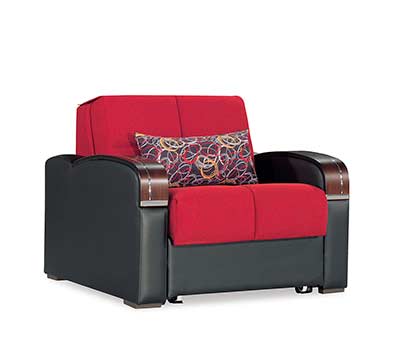 Chair Bed Sleeper in Red